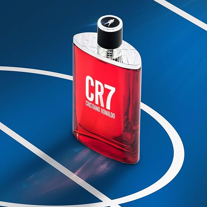 CR7 Cristiano Ronaldo - Eau De Toilette Cologne Scent for Men - Woody, Musky Scent with Lavender, Cardamom, Tobacco, and Cedar - From Cristiano Ronaldo’s Original Men’s Fragrance Collection - 3.4 oz