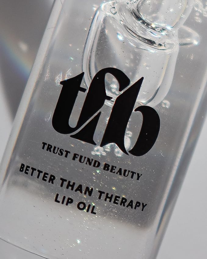 Trust Fund Beauty - Better Than Therapy Lip Oil - Clear, Softening, Moistening, 3mL, 0.1 oz. Vegan, Cruelty-Free, Nontoxic