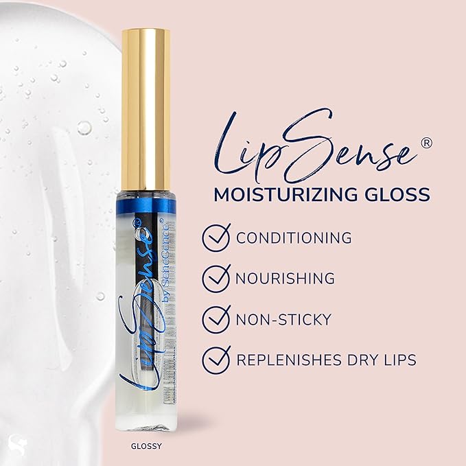 SeneGence LipSense Sheer Berry Liquid Lipstick and Glossy Clear Lip Gloss Duo – 18HR Wear, Hydrating, Waterproof, Transfer-Proof