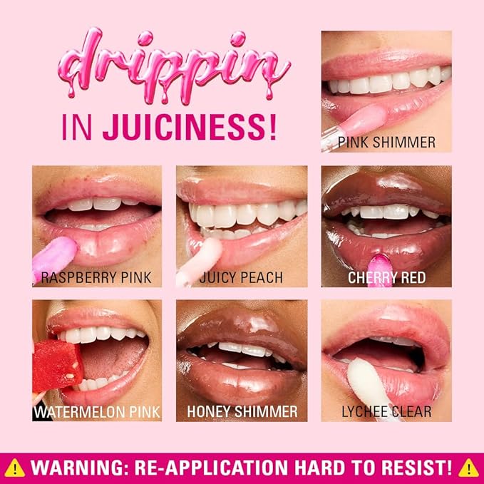 Revolution, Pout Lip Oil, Nourishing Tinted Lip Oil, High Shine, Non-Sticky Finish, Vegan & Cruelty-Free, Raspberry Pink, 0.13 oz