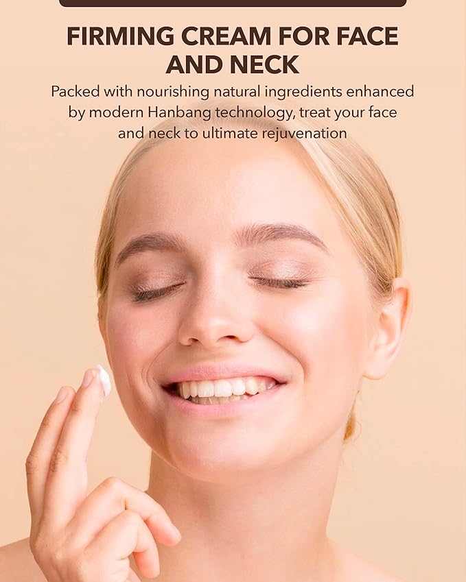 Sooryehan Bon (Firming Cream, 2.5fl oz) - Tighten & Nourish, Korean Skin Care. Elasticity Care Moisturizer for Face, Neck by LG Beauty. Ginseng, Ginsenocide, Amino Acids.