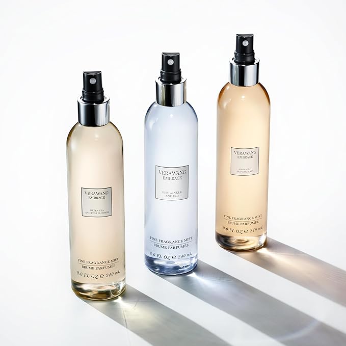 Vera Wang Embrace Green Tea and Pear Blossom Body Mist 8.1 fl oz (Pack of 1), Notes of Earthiness, Peony, and Sandalwood, Women's Fragrance, Long Lasting, Everyday Fragrance