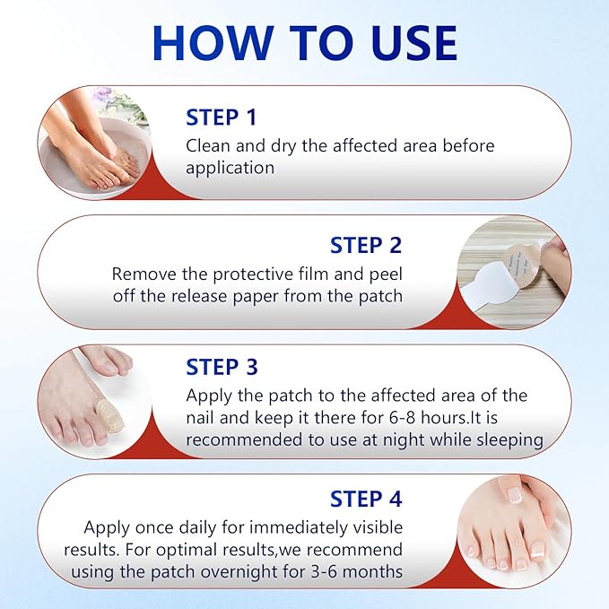 Toenail Treatment Extra Strength - Nighttime Nail Patches,Overnight Toe Nail Treatments for Damaged Nails Foot Nails Repair and Care (21Pcs)