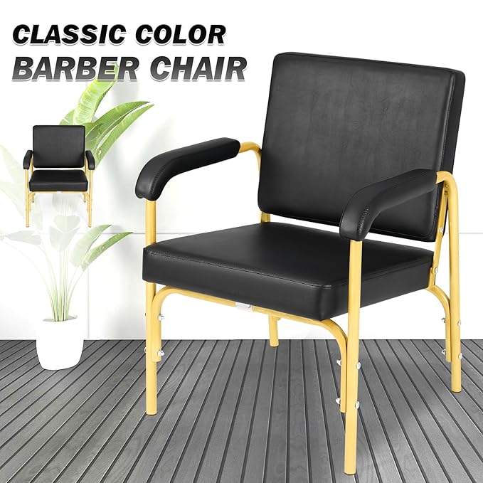 Artist hand Shampoo Chair for Salon Reclinng Salon Chair Barber Chair Hair Stylist Chair Auto Recline Chairs Shampoo Spa Beauty Equipment(Gold)