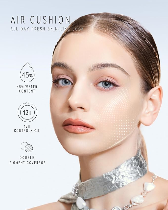 TIMELESS LUMINA MATTE PERFECTION CUSHION | Full Coverage, Weightless, Skin fit, Velvety Matte Finish, Oil-Control Waterproof Foundation, Sweatproof Flawless BB Cream CC (03 FAWN)