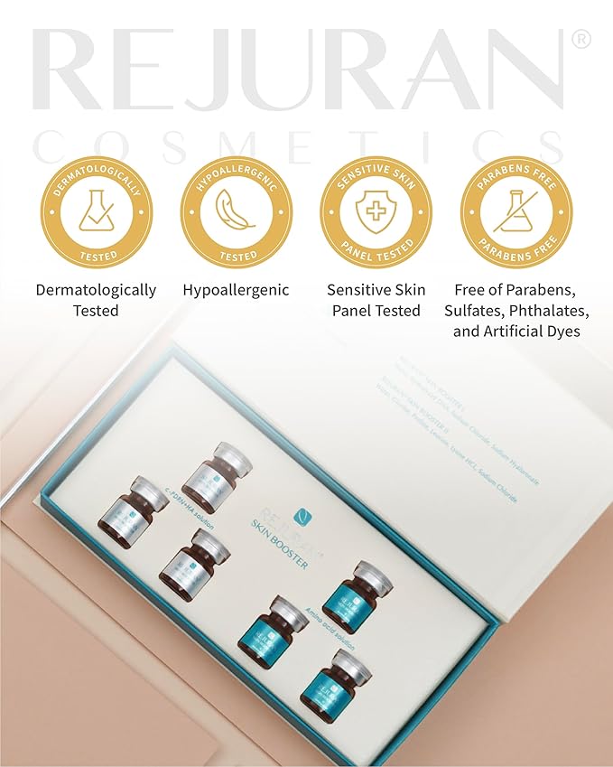 REJURAN® Dual Effect Ampoule, DOT DUAL c-PDRN® [Larger Size] - Salmon DNA Face Serum for Deep Rejuvenation, Wrinkle Care, Skin Elasticity with Visible Anti-Aging Results. Korean Skincare (1.69 fl oz)