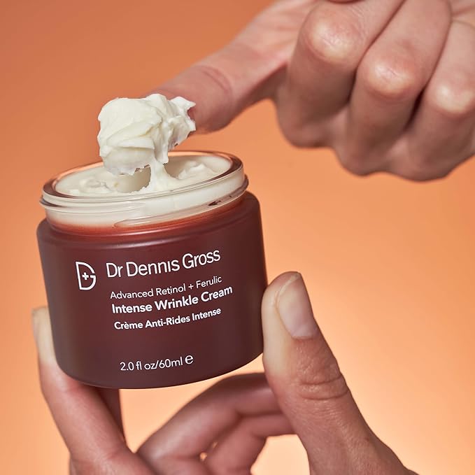 Dr Dennis Gross Advanced Retinol + Ferulic Intense Wrinkle Cream | Intensely Hydrating to Visibly Transform Skin and Repair the Moisture Barrier | 2 oz