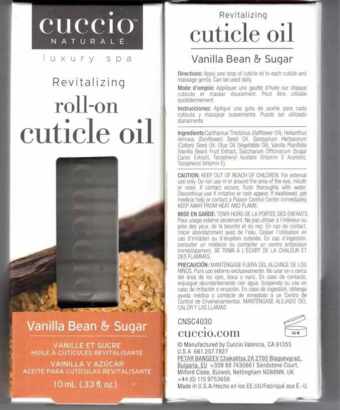 Cuccio Naturale Revitalizing Roll-on Cuticle Oil Vanilla Bean & Sugar 10ml