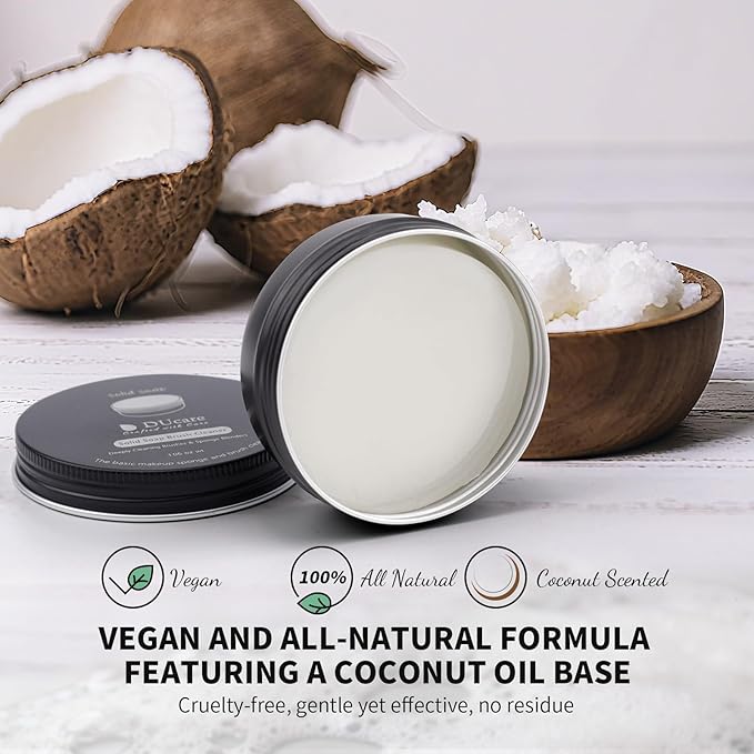 DUcare Makeup Brush Cleaner Shampoo Soap Solid Brush Cleaning Mat Removes Cosmetic Color Brush Cleaner Pad for Cleaning Makeup Sponges Brushes