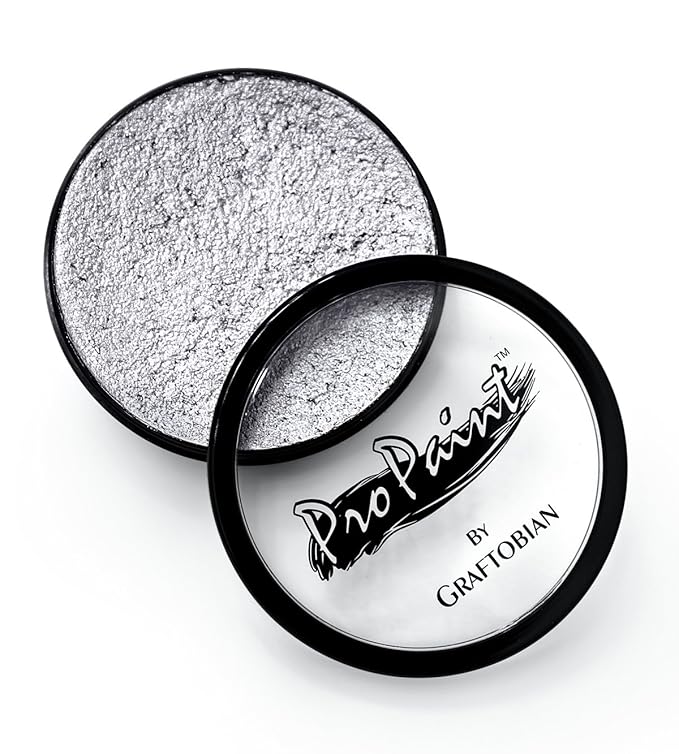 Graftobian Pro Paint Face and Body Paint - Silver Sterling, 30 ml