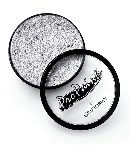 Graftobian Pro Paint Face and Body Paint - Silver Sterling, 30 ml