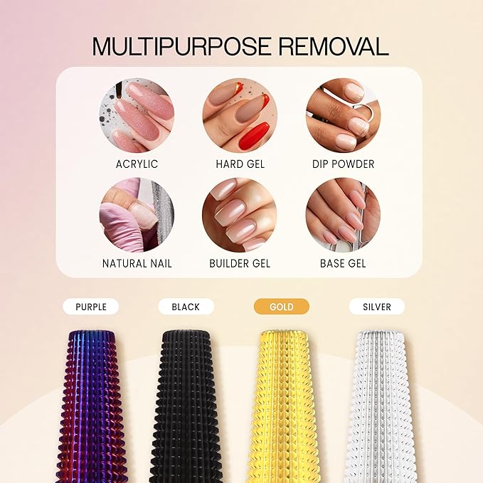 PANA 3/32" Shank 5-in-1 Nail Carbide Bit - (Triple Coarse - 2X Coarse Grit, Gold) - Two Way Rotate use for Both Left and Right Handed Fast remove Acrylic or Hard Gel Machine