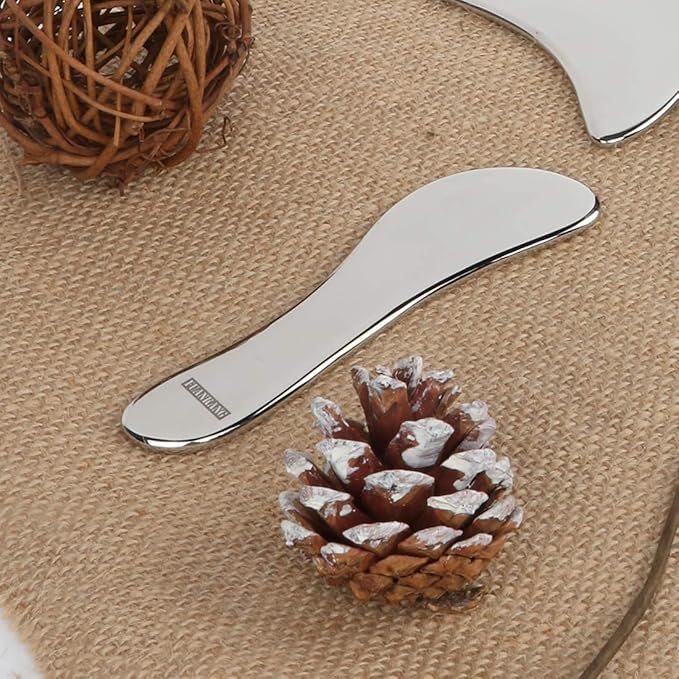 Gua Sha Facial Tools Stainless Steel Scraping Massage Tool for Face Stainless Steel Gua Sha Tool with Travel Pouch- by FUANKANG