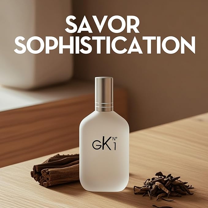 2PCS Valentine Milano/GK N1 Eau De Toilette for Men-Fresh,Romantic Scent Perfume for Men 3.4 Fl Oz Each Mens Cologne For All Skin Daily Used