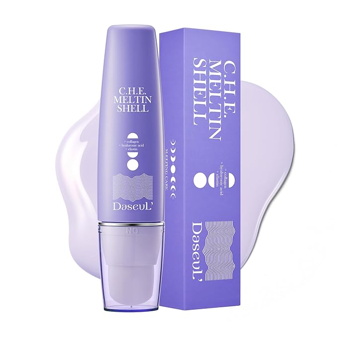 C.H.E. Meltin Shell™ 2.19 fl.oz | Gel-Shell Overnight Mask with Built-in Brush – Low Molecular Collagen, Elastin & Hyaluronic Acid for Face Lifting, Firming & Deep Hydration, Korean Facial Mask