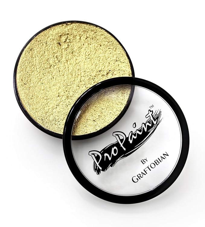 Graftobian Makeup ProPaint Face & Body Paint - Gilded Gold 30ml - Halloween Makeup - Costume Makeup for Adults - Body Paints for Adults - Face Paint Makeup - Skin Paint - Makeup Paint
