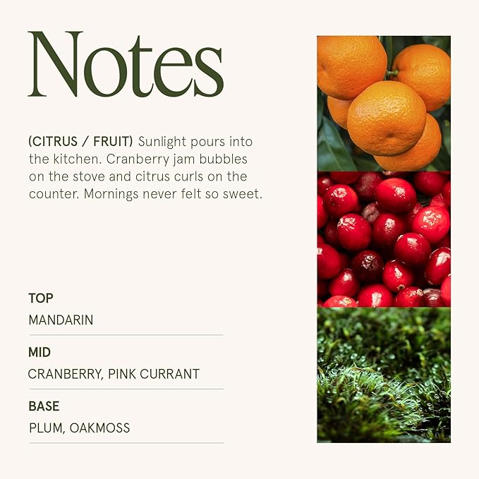 LA JOLIE MUSE Christmas Candle | Ruby Berry Bliss | Mandarin, Cranberry & Plum | 19 oz Soy Candle with Wooden Wick | 90-Hour Clean Burn | Holiday Winter Gift | Cozy Home Decor