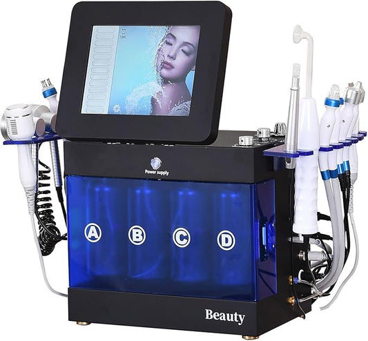 14 in 1 Hydrogen Oxygen Facial Machine Hydrodermabrasion Device Face Skin Care Machine for Home Beauty Salon