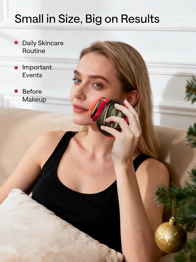 JMOON Face Lift Gift Collection, Microcurrent Facial Device, Medical Grade Red & Infrared Light Therapy for Face, Lifts, Firms, Smooths Wrinkles with 4 Modes & 5 Intensity Levels