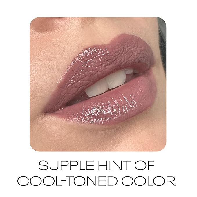 MOB Beauty Hydrating Shine Lip Balm M155 Smoky Amethyst– Tinted Lip Balm Stick with Jojoba & Sunflower Oils, Clean Vegan Organic Lip Care for Nourished, Glossy Lips