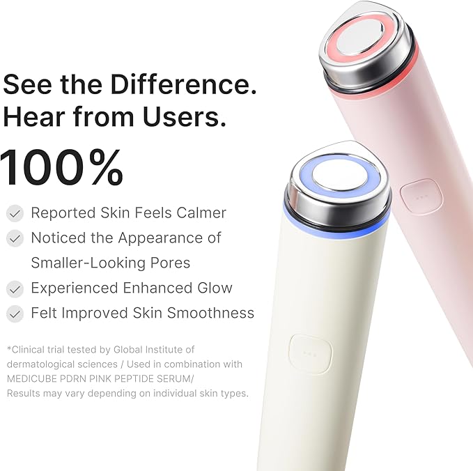 medicube Booster Pro Mini Plus | Facial Device for Radiance, Calming, and Elasticity | Red, Blue, Purple 3-Mode | Portable Korean Skincare Device, At Home Care | Beige