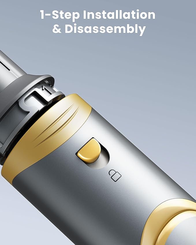 Easywave Air Wrap Hair Styler: Flexible 5 in 1 Styling & Drying System, Professional Hot Air Brush Set for Fast Drying, Curling, Volumizing, Smoothing & Styling, Oval Brush, Concentrator