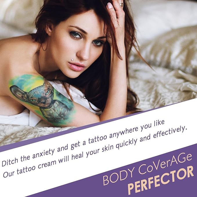 Body Coverage Perfector 2PCS Waterproof Leg & Body Makeup Tattoo Cover Up Makeup Natural Radiance