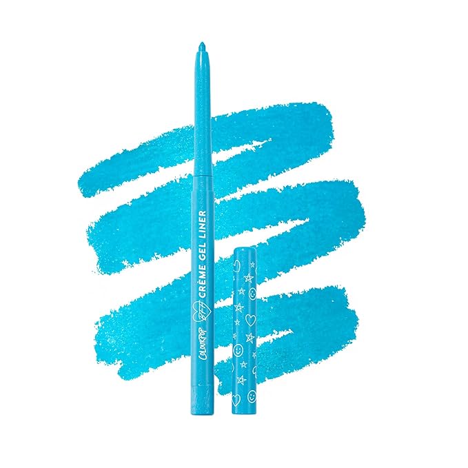 ColourPop Crème Gel Waterproof Eyeliner - 18HR Wear, Ultra-Pigmented Eyeliner Pencil with Matte & Metallic Finishes - Smudge-Proof, Vegan & Cruelty-Free - Crystal Crush (0.01 oz)