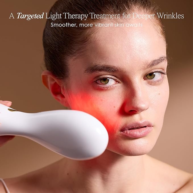 LumaGlow Red LED Light Therapy by Project E Beauty | Skin Rejuvenation and Anti-Aging | Diminish Fine Lines & Wrinkles