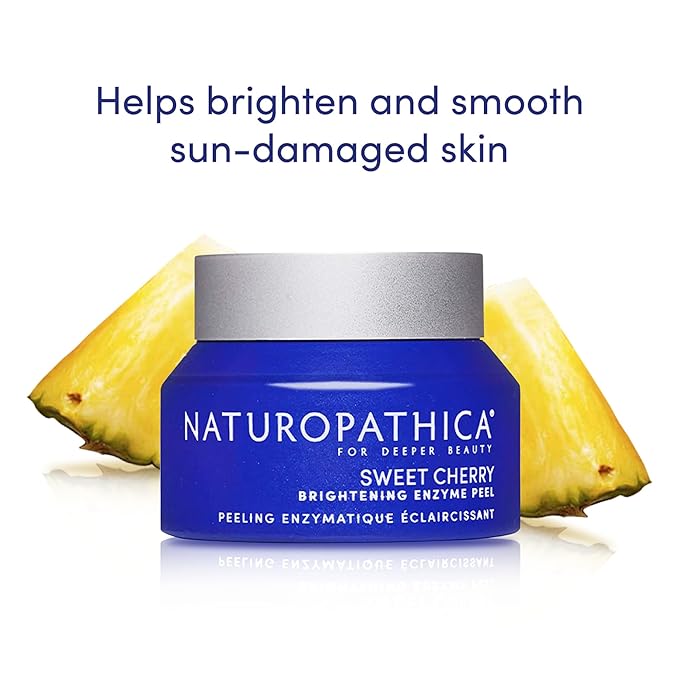 Naturopathica Sweet Cherry Brightening Enzyme Peel, Exfoliating Facial Peel Treatment, Antioxidant Rich Facial Mask to Nourish Skin, 1.69 fl oz