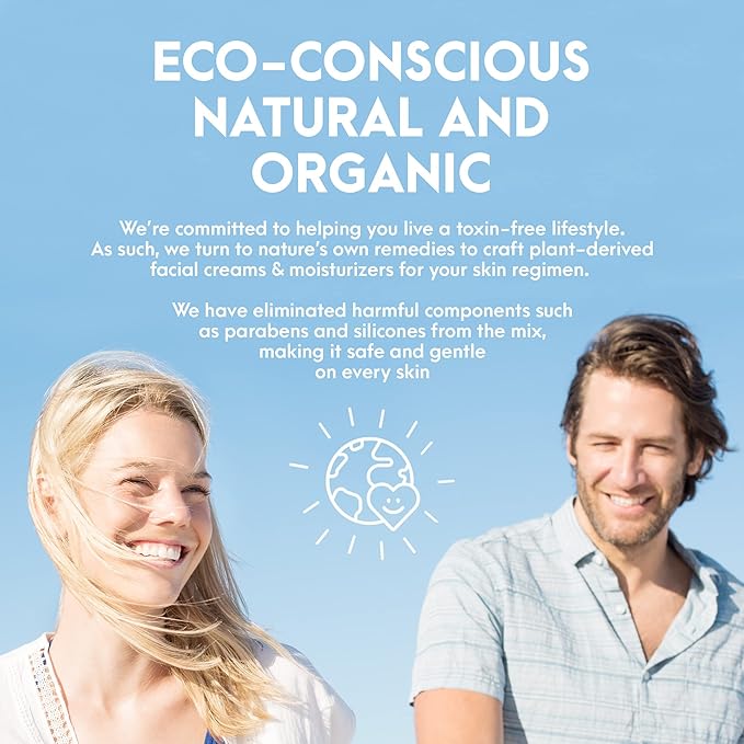 SPF15 Broad Spectrum Natural Sunscreen, Soothing & Hydrating Sunscreen Lotion, Plant-Based Sun Block, Water-Resistant Sun Screen Protector for Face and Body, 4oz - Natural Tone Organic Skincare