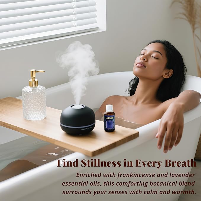 Botanical Aromatherapy Oil for Face & Body Massage – Lightweight Hydration & Nourishing Care, Plant-Based Formula with Warm Resinous Floral Aroma (Frankincense & Lavender), 30 ml / 1.0 fl oz