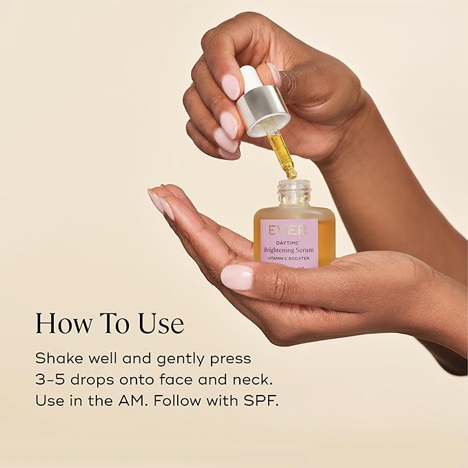 EVER Vitamin C Dark Spot Correcting Serum for Face – Anti Aging & Brightening Serum with 10% Vitamin C, Helps Fade Dark Spots, Age Spots & Uneven Tone (1 oz)