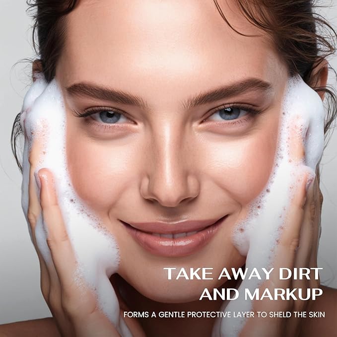 Cream-to-Foam Cleanser with Aloe Water, Ceramide NP, Hyaluronic Acid & Xylitol, Hydrating Barrier Support for Oily to Normal Skin, 120ml