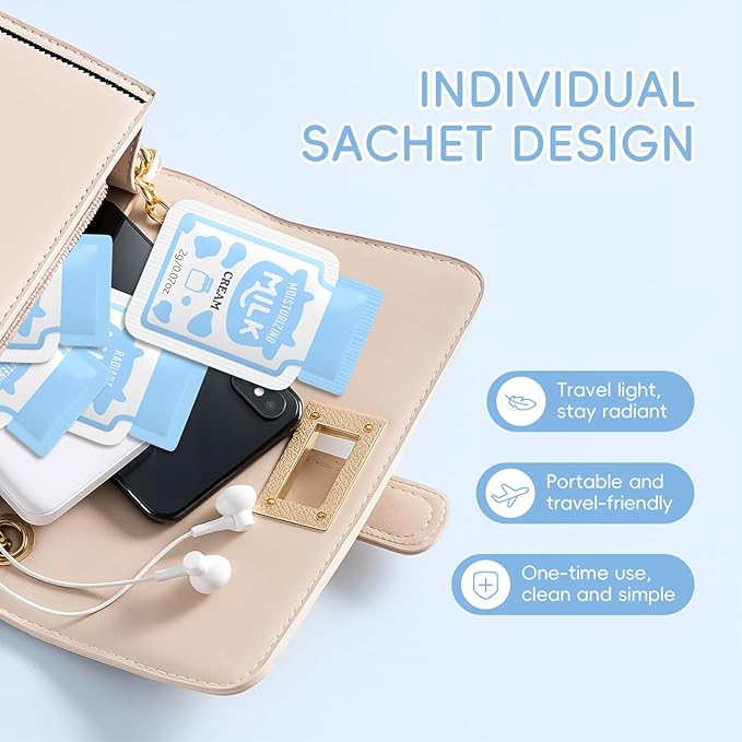 Milk Skincare Set for Teens, 16-in-1 Kids Skin Care Set for Girls Ages 8-12, Travel Size Toiletries Kit, Gentle, Nourishing Christmas & Birthday Gifts for Teen Girls, Brilliant Skin Rejuvenating Set