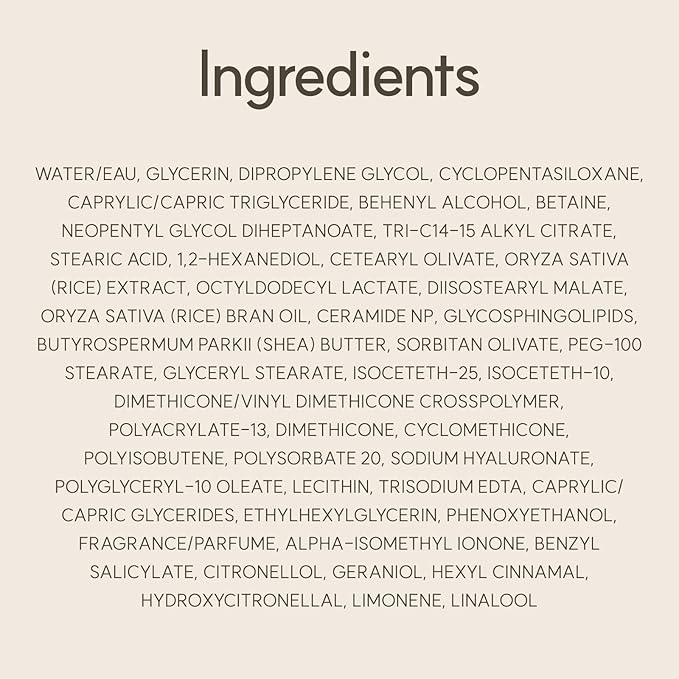 The Face Shop Rice Ceramide Cream, Hydrating Face Moisturizer, for Dry & Combination Skin, Lightweight, Fast-absorbing, 1.69 fl. oz.