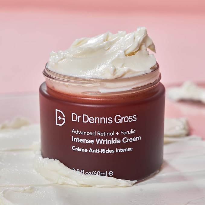 Dr Dennis Gross Advanced Retinol + Ferulic Intense Wrinkle Cream | Intensely Hydrating to Visibly Transform Skin and Repair the Moisture Barrier | 2 oz