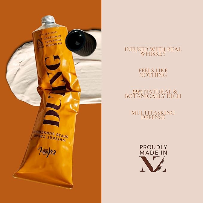 ed&i DURING Sunscreen Lotion for Body, SPF 30 Broad Spectrum Full Body Sun Screen w/UVA & UVB Protection, Moisturizing & Lightweight. Whiskey Cacao Scent – 5.07 oz