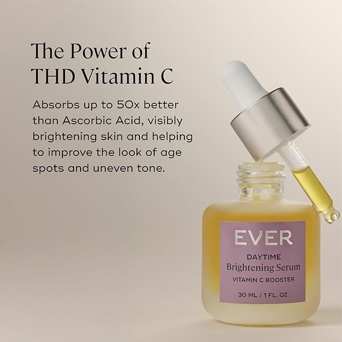 EVER Vitamin C Dark Spot Correcting Serum for Face – Anti Aging & Brightening Serum with 10% Vitamin C, Helps Fade Dark Spots, Age Spots & Uneven Tone (1 oz)
