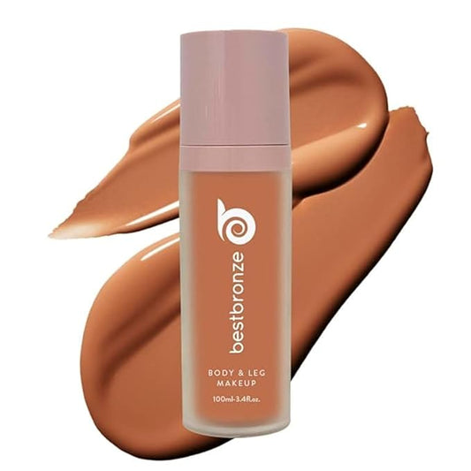 Best Bronze Bombshell Body Makeup - Tattoo Cover Up Makeup & Body Foundation Waterproof - Tattoo Concealer Waterproof for Scars, Varicose Veins Cover Up & Leg Foundation (NW55 Rich Mahogany Neutral)