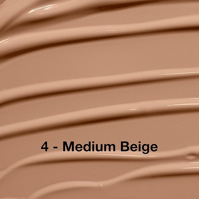 Sigma Beauty Skin Perfector – Hydrating Skin Tint Foundation for Lightweight, Buildable Coverage, With Hyaluronic Acid, Niacinamide Serum, and More (4 Medium Beige Tint, 1.12oz)