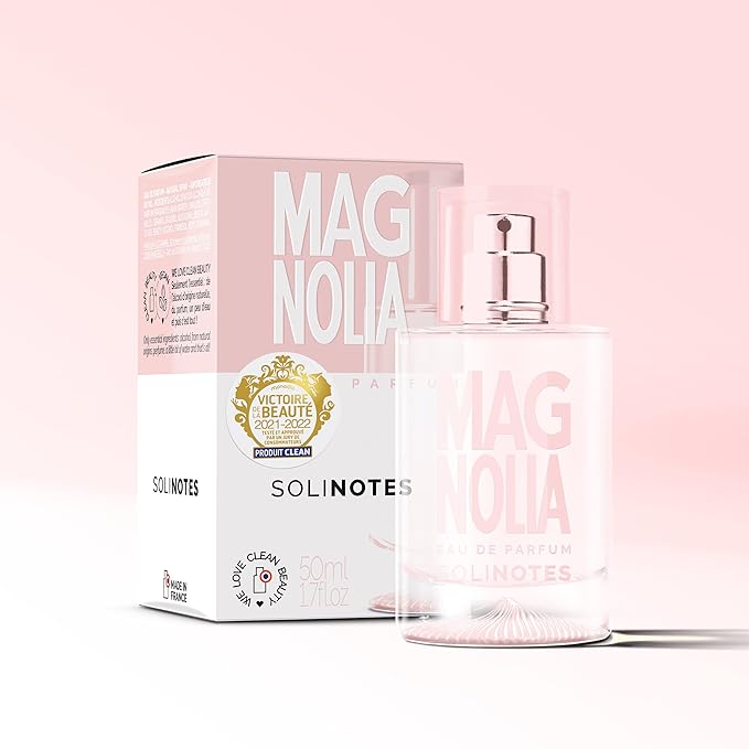 SOLINOTES Magnolia Perfume for Women - Eau De Parfum | Delicate Floral and Soothing Scent - Made in France - Vegan - 1.7 fl.oz