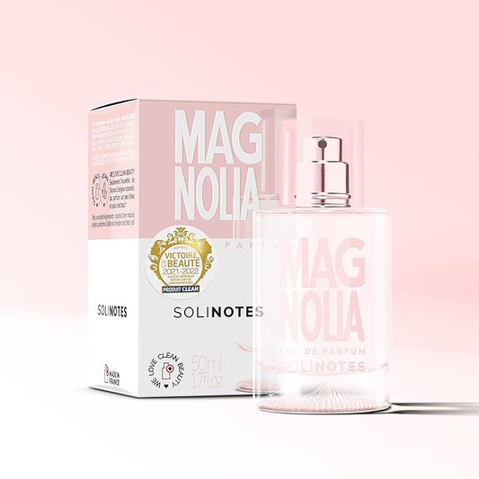 SOLINOTES Magnolia Perfume for Women - Eau De Parfum | Delicate Floral and Soothing Scent - Made in France - Vegan - 1.7 fl.oz