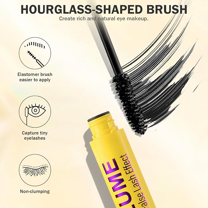 Bubble Mascara,Smudge-Proof,Clump-Proof, Waterproof Formula Creates Thick, Well-Defined Lashes and Enhances The Natural Look, Can be Layered to Boost Curl (1Pcs)