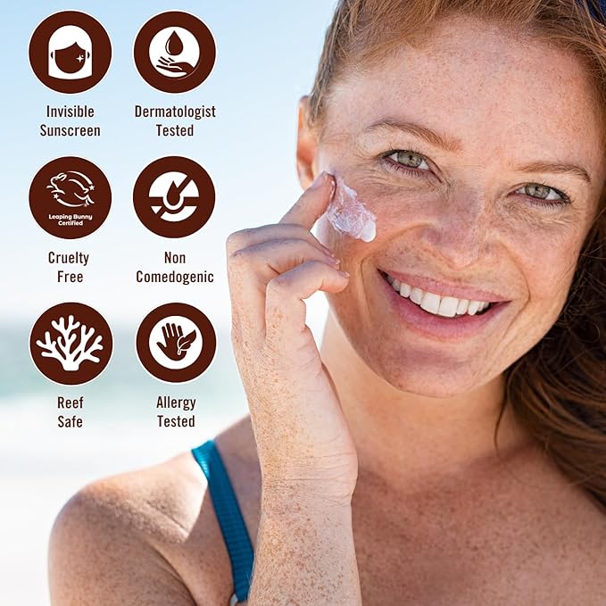 Hanalei Mineral Sunscreen Face Moisturizer SPF 50 – Dermatologist Tested, Zinc Oxide, Vegan, Reef-Safe, Invisible Protection, No White Cast, 3-in-1 Hydrating Primer, Gentle for Sensitive Skin 1.7 oz