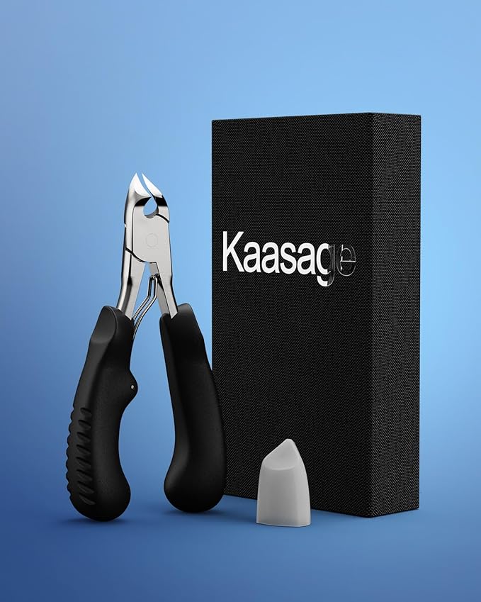Nail Clippers for Thick & Ingrown Toenails - Sharp Curved Blade & Non-Slip Handle -Toenail Clippers for Men, Women, and Seniors - Professional Heavy-Duty Pedicure Tool Gift
