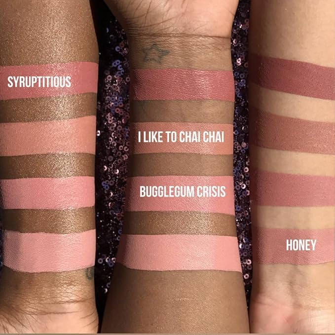 Beauty Bakerie Lip Whip Liquid Lipstick for Women, Waterproof Lip Gloss, Tint, Stain Long Lasting Hydrating Moisturizer, Matte or Metallic, 3.5mL, Honey