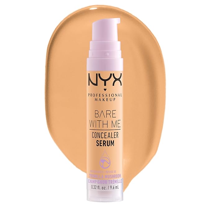 NYX PROFESSIONAL MAKEUP Bare With Me Concealer Serum, Concealer Makeup For Up To 24Hr Hydration - Golden