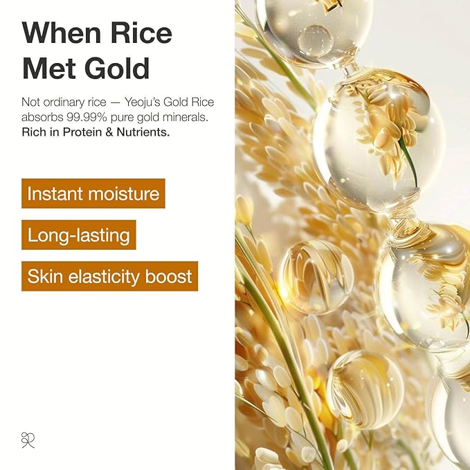 Gold Rice Energy Cream – Heritage Golden Rice Formula for Deep Hydration & Radiant Glow | Vegan Moisturizer with Peptide & Hyaluronic Acid, Korea Skincare(1.69 fl.oz / 50ml)