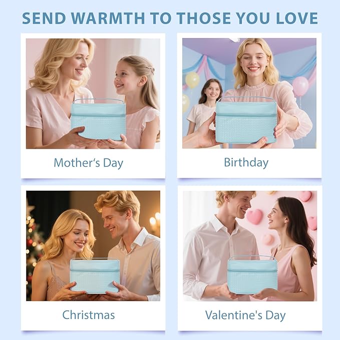 Valentines Day Gifts for Women, 33 Pcs Bath & Body Spa Gift Set, Hydrating Skin Care Set, Ylang Essential Oil Sheet Mask, Leather Bag, Face Serum, Mother Day, Birthday, Christmas